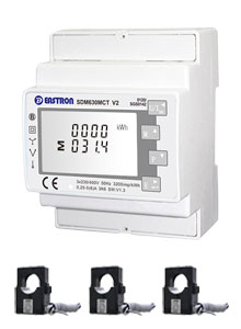 BME Energy Meter for Three Phase - with 3x 200A:5A CT