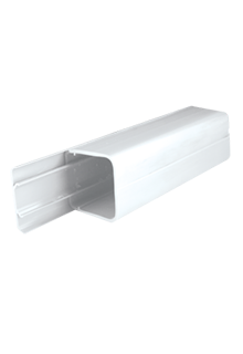 100x100mm White PVC Trunking, 3m length